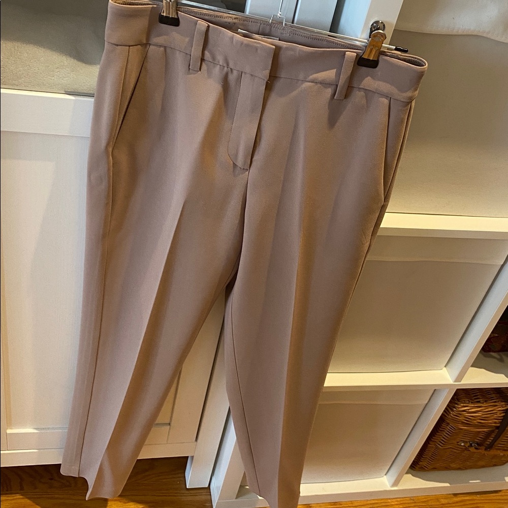 Aritzia Babaton Atelier Ankle-length Caramel Trousers